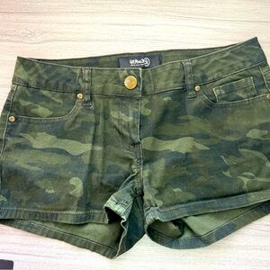 Rewash Short Cargo Shorts Casual Lightweight Camouflage Army Camo Dark Green 5